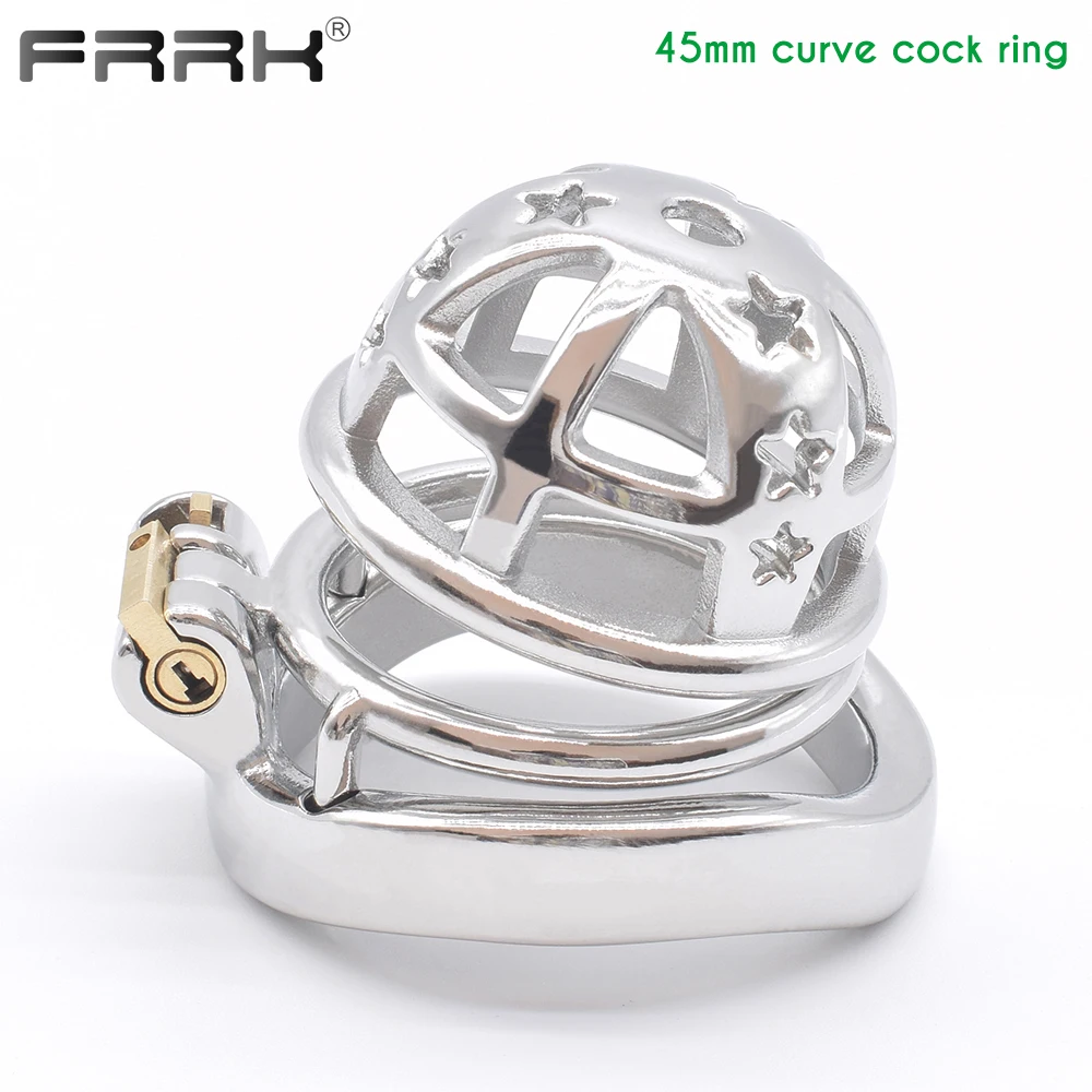 FRRK Metal Chastity Cage Chastity Cock Male Bondage Belt Device Man\'s Penis Lock Fetish BDSM Sex Toys Sexual Shop Adults 18