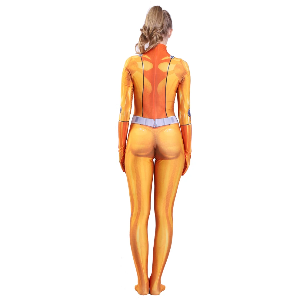 Totally Spies Cosplay Women Costume Anime Clover Sam Alex Bodysuit Suit Zentai Jumpsuits Disguise Halloween for Women Girls Kids