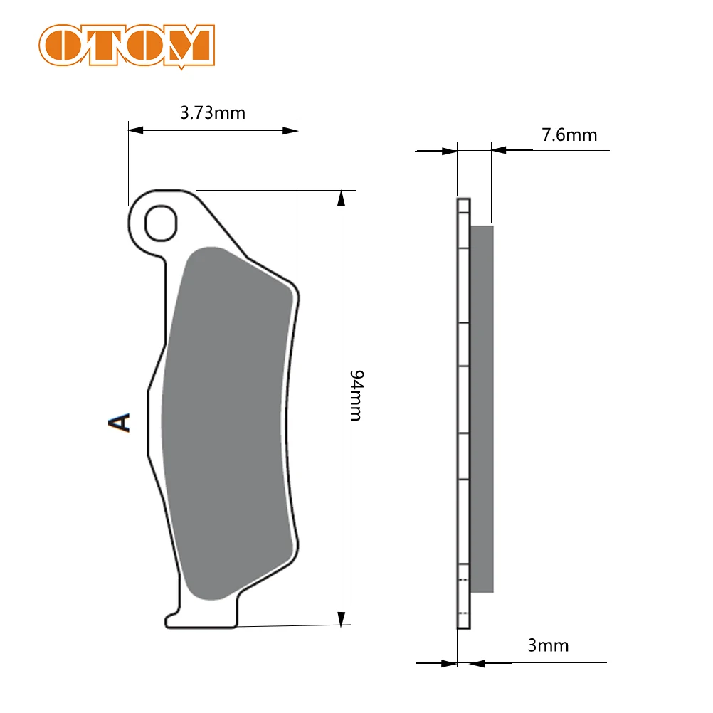 OTOM Motorcycle Front Brake Pads For KTM EXC-F 250 350 EXC-R 450 EXC 400 525 500 HUSQVARNA FC FE TC TE 125 150 250 450 Dirt Bike