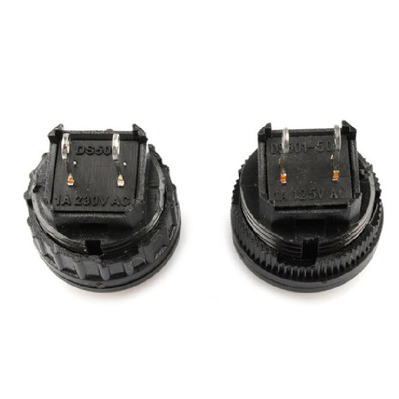 2Pcs DS-500 14Mm Schakelaar Schakelaar Druk Door Rood Groen Non-Lock Switch Self-Reset DS-501
