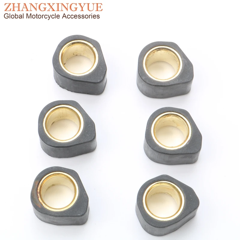 6PC High Performance Variator Weights 20x15mm 13 gram for Honda PCX SH125 NES S-Wing Spacy 125cc 4-stroke