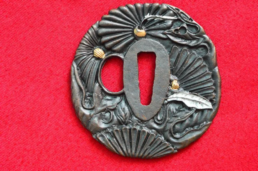 Beautiful Alloy Guard Tsuba Usually Used For Japanese Samurai Katana Sword Wakizashi Tanto Sword Katana