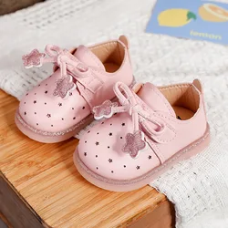 Baby Children Shoes Spring Autumn Girls Toddler Infant Flat Leather Footwear Single Soft Bottom Princess Sneakers chaussure bebe