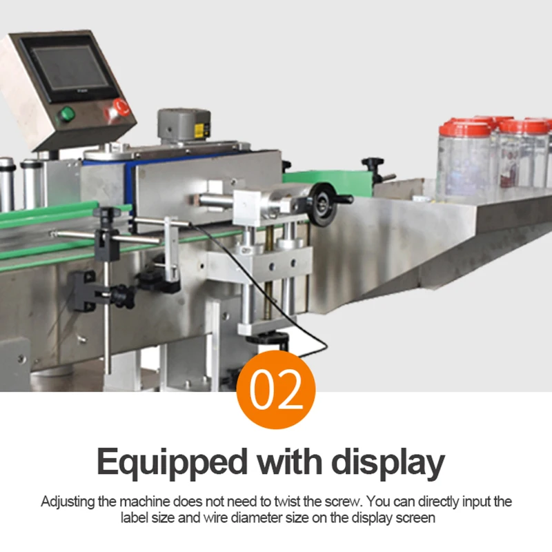 Automatic Rolling Labeling Machine Tools Food Suitable for Bottle Labeling in Pharmaceutical Daily Chemical and Other Industries