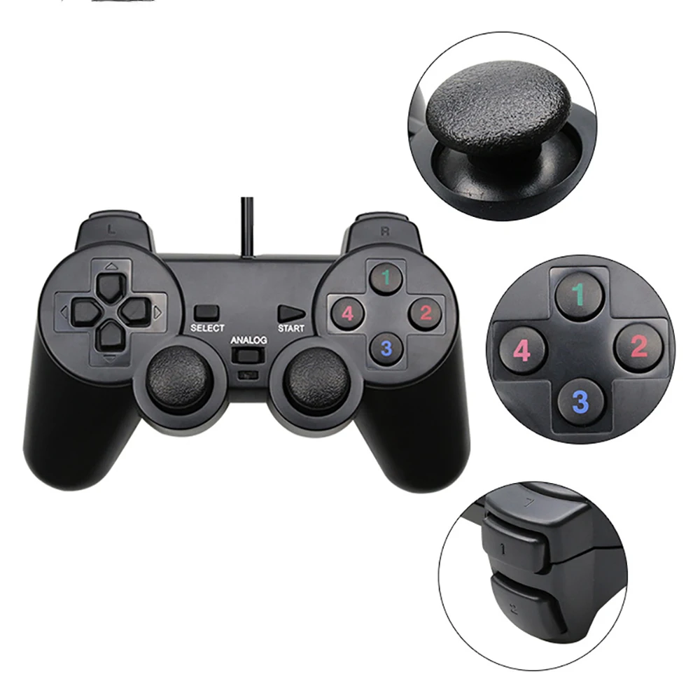 New USB Wired Gamepad Joystick for PC Computer Laptop Controller for Windows 7 / 8 / 10 / XP Game Joypad