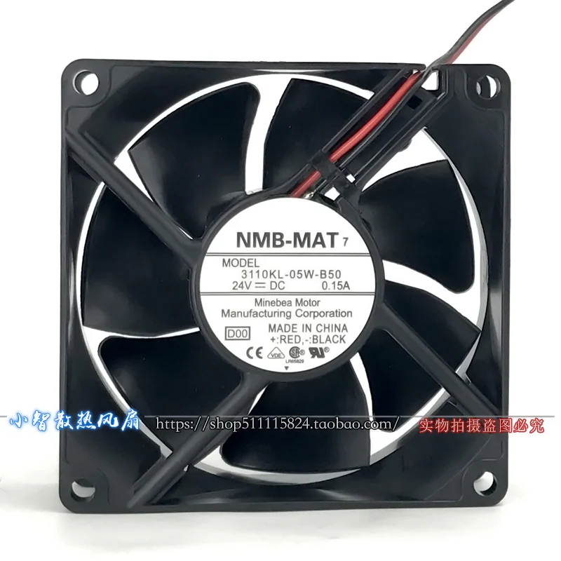 

New original NMB 8CM 8025 3110KL-05W-B50 24V 0.15A silent inverter dual ball bearing cooling fan