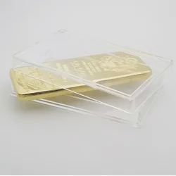 5 OZ or 10 OZ Gold bar Packaging Tansparent Capsule 90*52*7mm Storage Acrylic Box