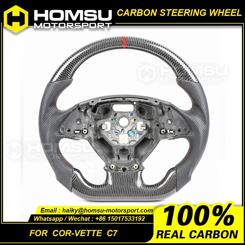 Carbon Fiber Sporty Steering Wheel For chevrolet corvette  C7 Carbon Fiber Sporty Steering Wheel 2014+