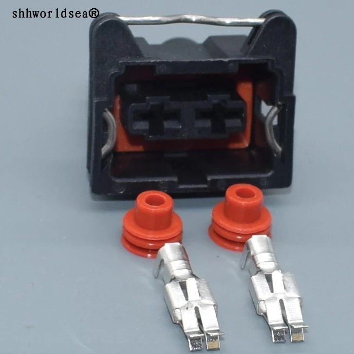 

shhworldsea 2pin auto socket 6.3mm DJ70252C-6.3-21