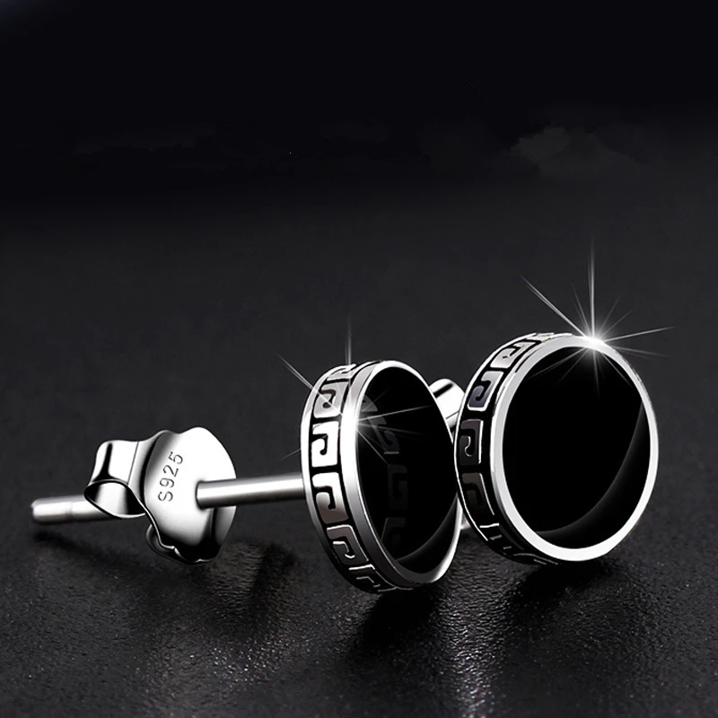 Personalized 925 Silver Single Earring for Men