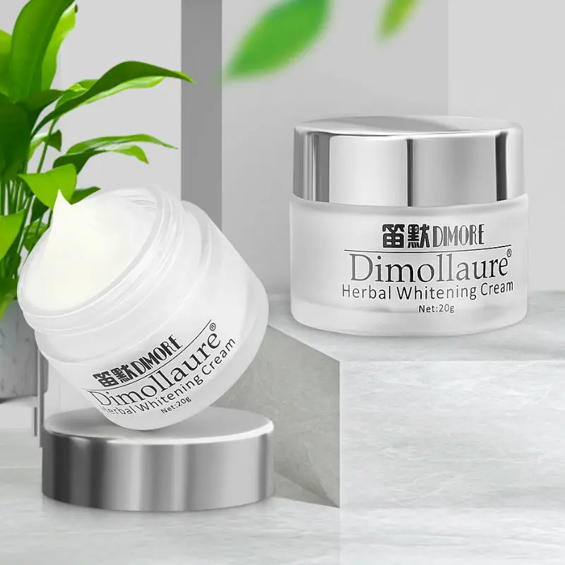 2pcs Dimollaure Whitening Freckle Cream 20g Remove Melasma Speckle Sunburn Dark Spots Pigment Melanin Bright Skin Face Cream