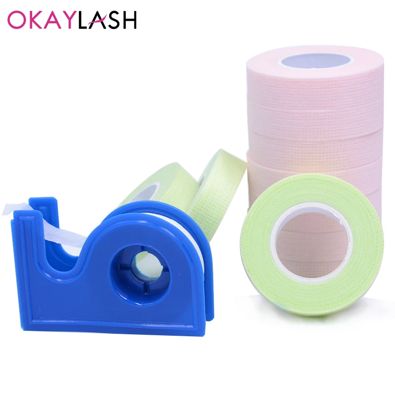 OKAYLASH 5 Rolls Breathable Eyelash ExtensionTapes Soft Medical Adhesive Tapes Stickers For Grafting Eye Lashes Makeup Tools