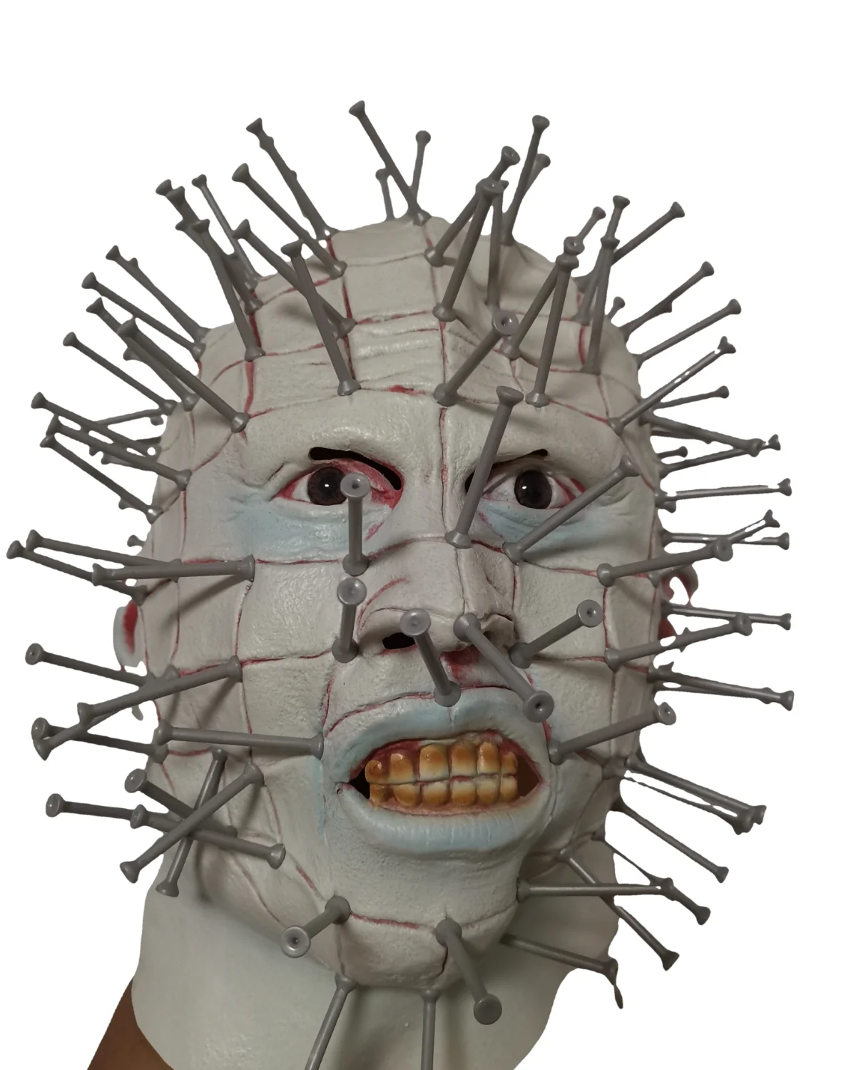 Terror Hellraiser Masks Halloween Cosplay Infernal Ghost Nails Adult Unisex Party Masquerade Stage Perform Role Play Accessories