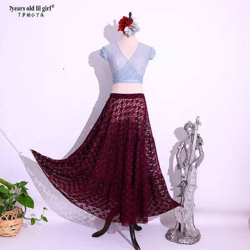 

Belly Dance Korean Lace Skirt Dress Casual Wear Brand Design DX44