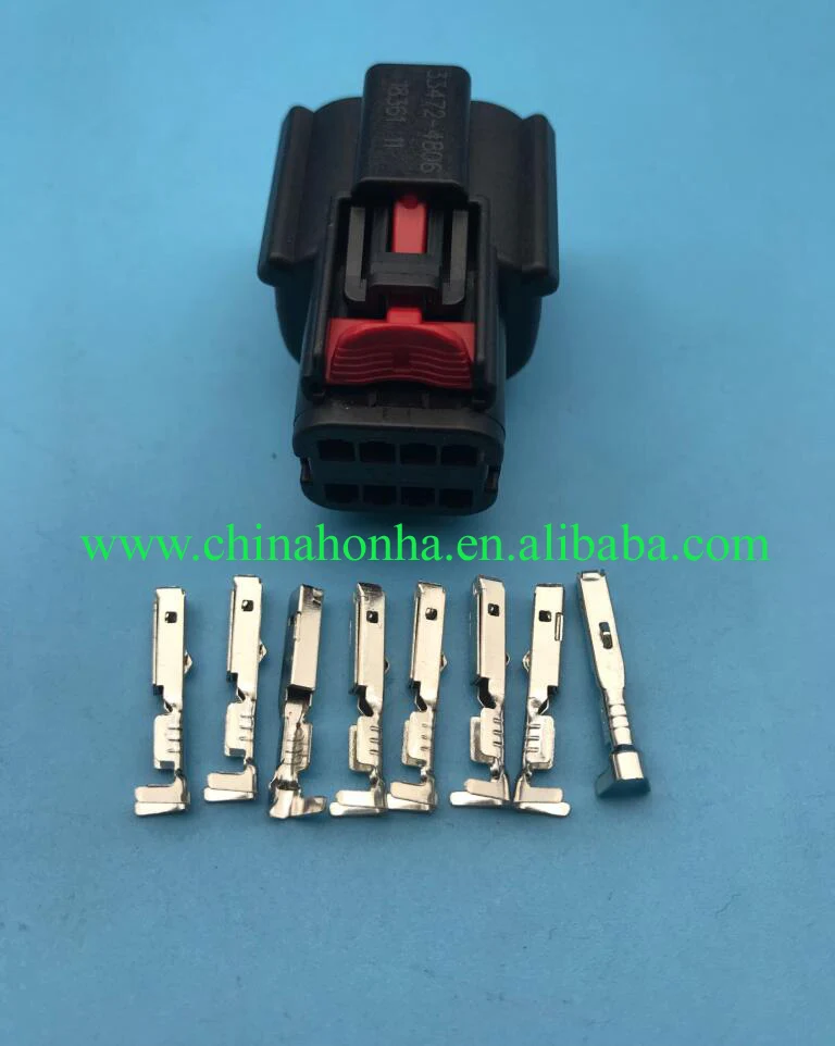 1pcs Automotive wiring harness 8-pin connector Molex Female Headlight Plug Connector 33472-4806 With Terminal