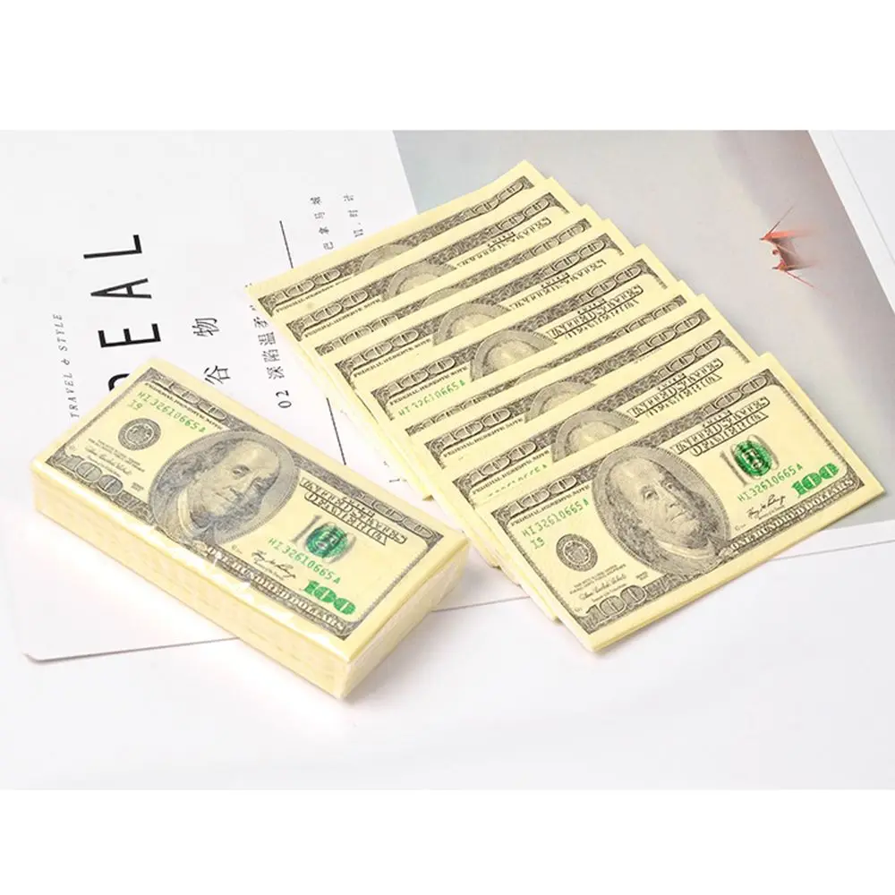 9 teile/satz Kreative 100 Dollar Geld Servietten Papier Dollar Bill Geld Papier Handtuch Wc Bad Party Geschenk Liefert