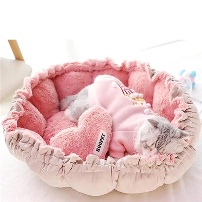 Creative Soft Warm Pet Bed Nest Dual-Use Adjustable Drawstring Pet Nest Bed Pet Cushion For Cats Puppies Pet Supplies