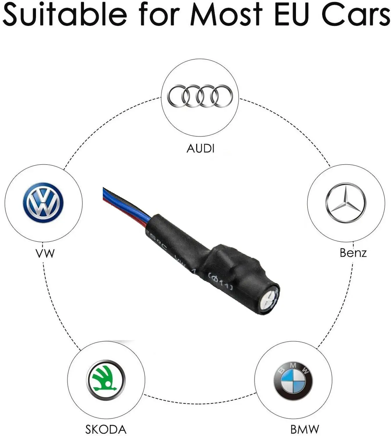Achteruitrijcamera Power Signaalfilter 12V Volt Power Relay Condensator Filter Gelijkrichter voor VW Skoda FORD Seat BMW Audi Benz Canbus