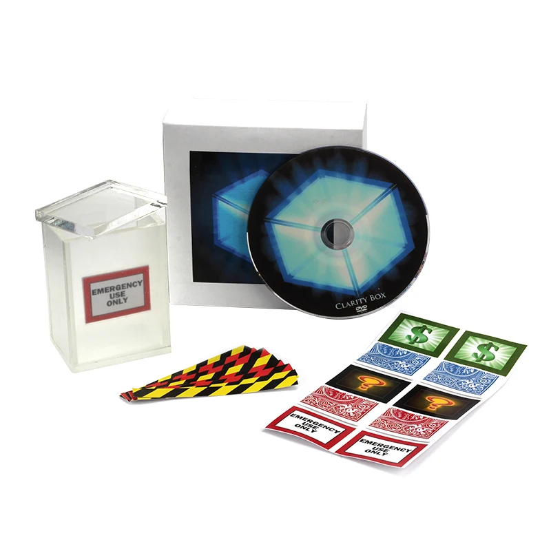 The Clarity Box By David Regal (DVD+Gimmick) Magic Tricks Close-Up Street Stage Cards Magic Props Toys Mentalism Accessories