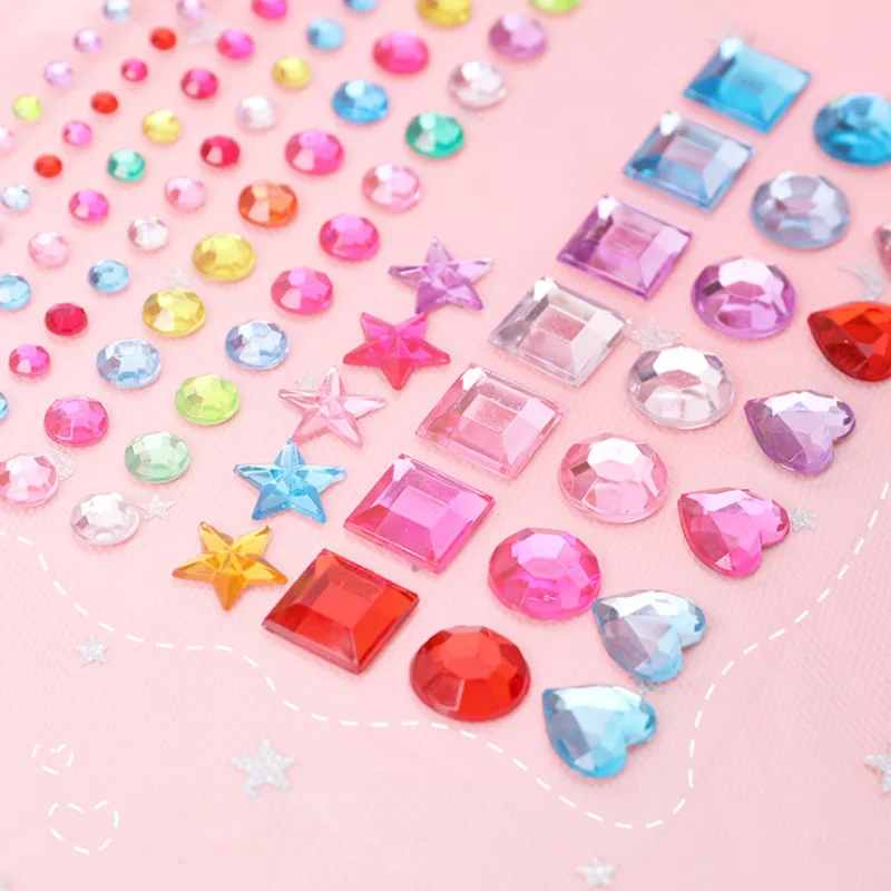 Shining Star Crystal Diamond Sticker Adhesive Craft Stick Label Notebook Computer Phone Decor Supplies Stationery