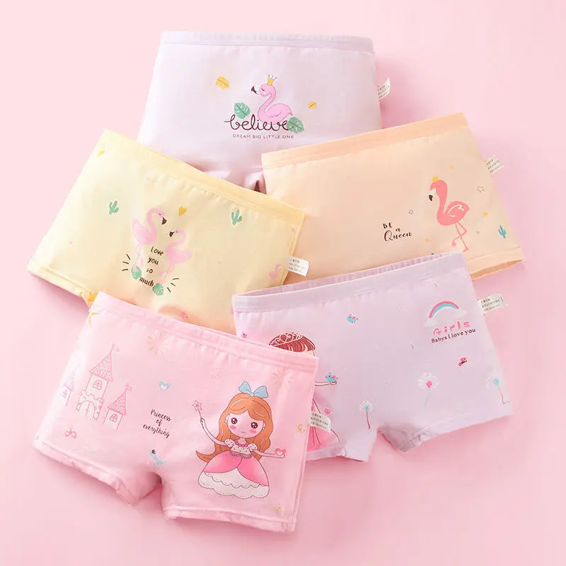 

Baby Girl Soft Cotton Briefs Girl Healthy Cute Design Boxers Children Confortable Underwear Quality Underpanties Size 2-12T