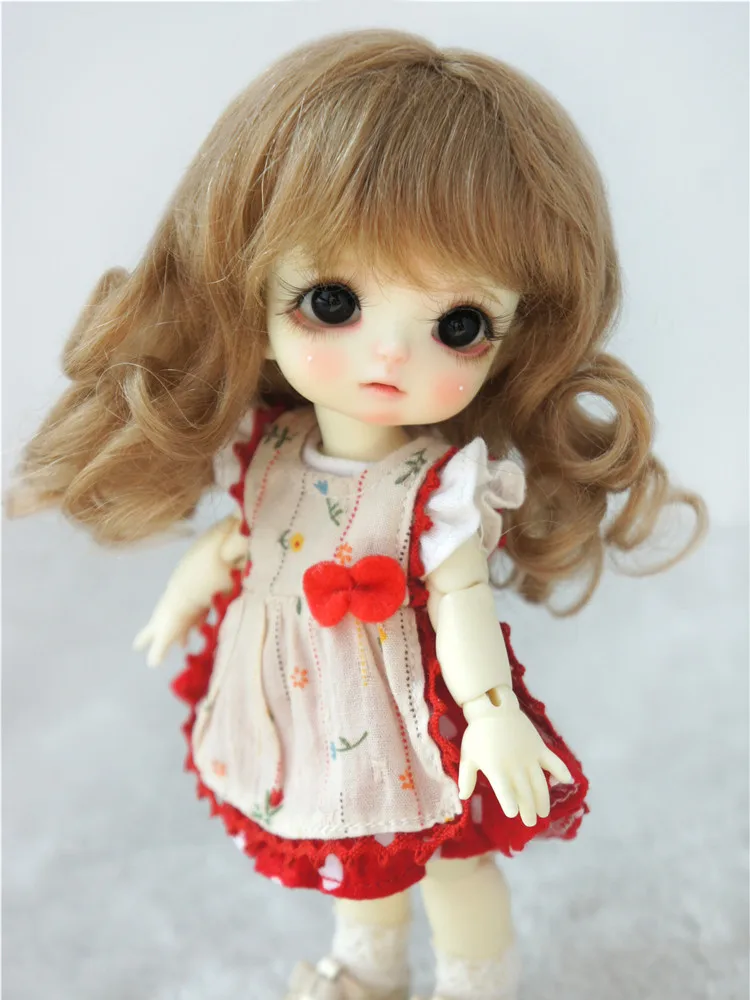 1/12 1/8  Mohair Wigs D20313 3-4inch 4-5inch  5-6inch  Long Princess wave  BJD  hair  OB11 Lati White & Yellow  doll accessories