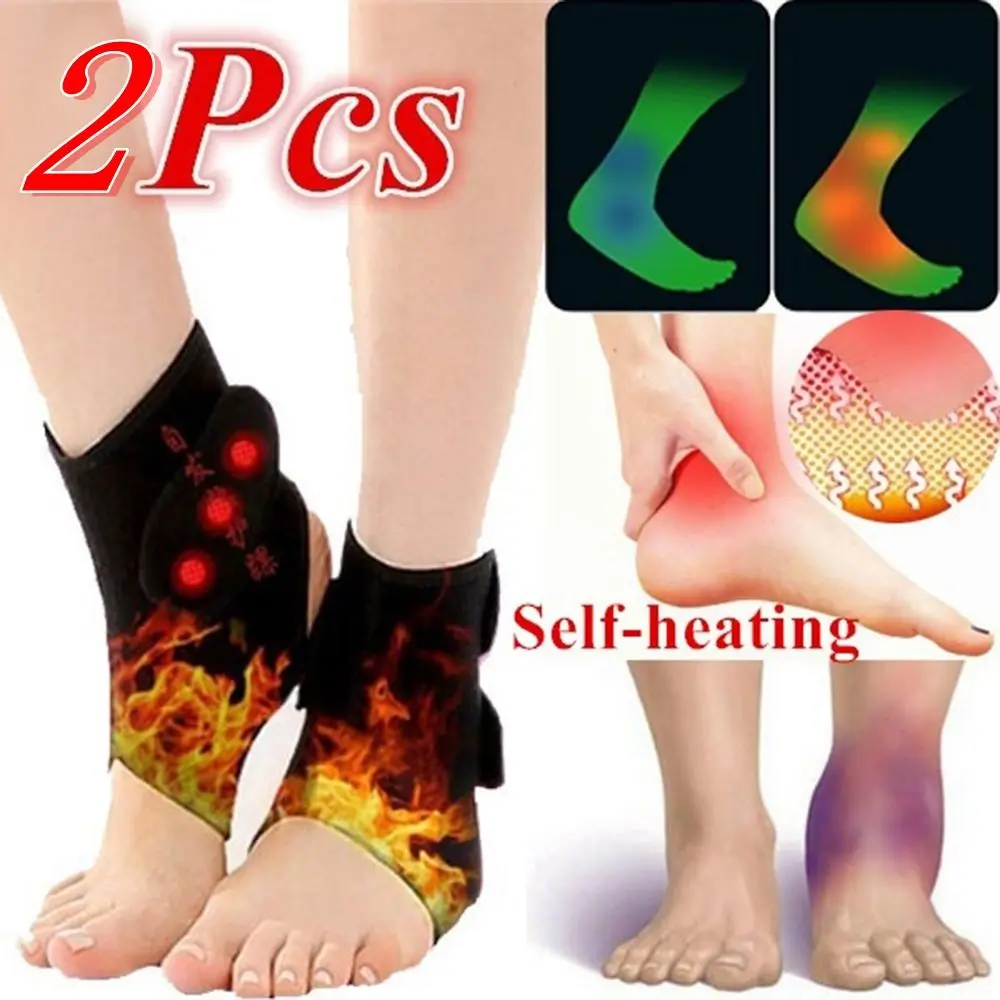 Magnetic Therapy Self heating Arthritis Compression Straps Foot Pad Health Care Brace Wrap Belt Ankle Support Protector