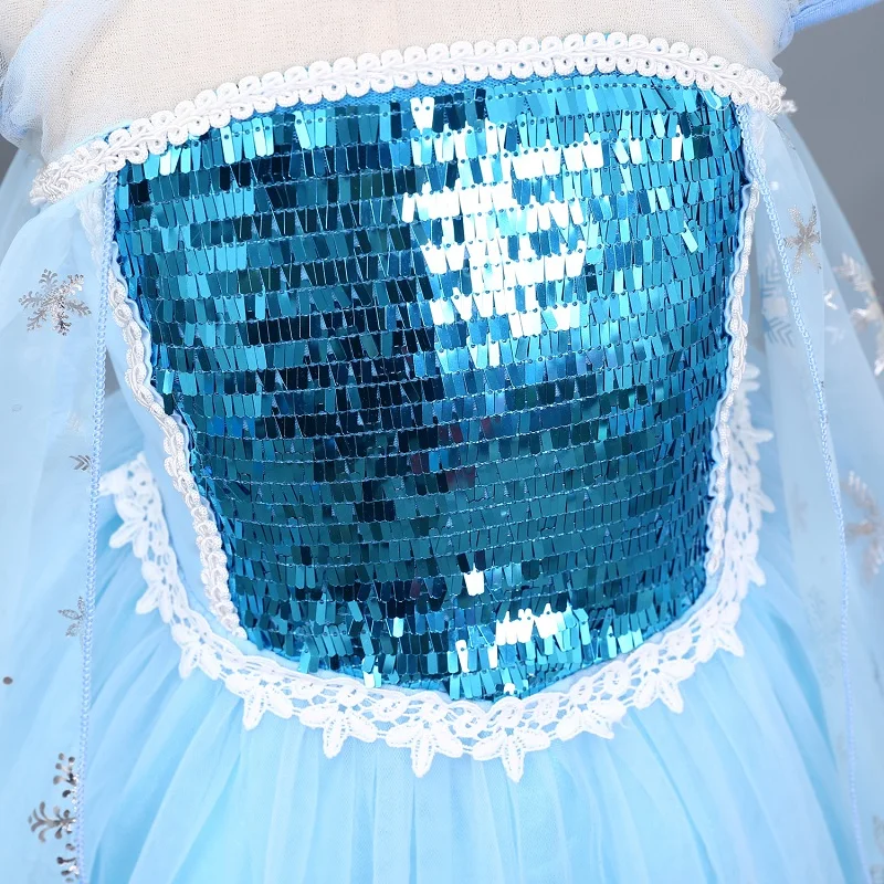 frozen theme birthday dress Frozen Elsa Dress, Toddler Birthday Dress, Blue Princess Costume