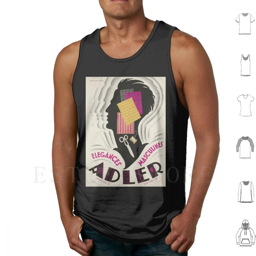 Noel Fortanet-, Élégances Masculines , 1930 , Art Deco Poster Tank Tops Vest 1920 1930 1920s 1930s Art Art Art Art