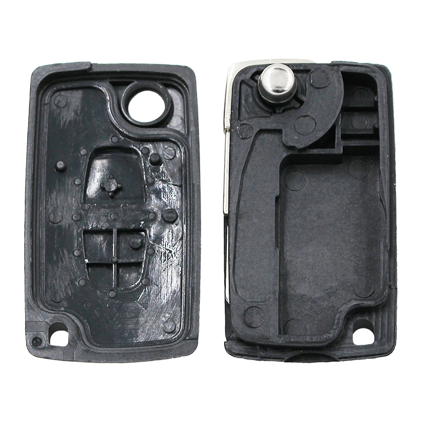 2 Buttons Modified Flip Remote Key Shell for Peugeot 206 with uncut NE72 blade