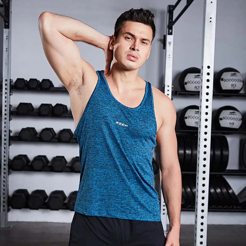 Men's Summer Fitness Bodybuilding Tank Tops Running Vests Quick Dry Sleeveless Shirts Basketball Jersey