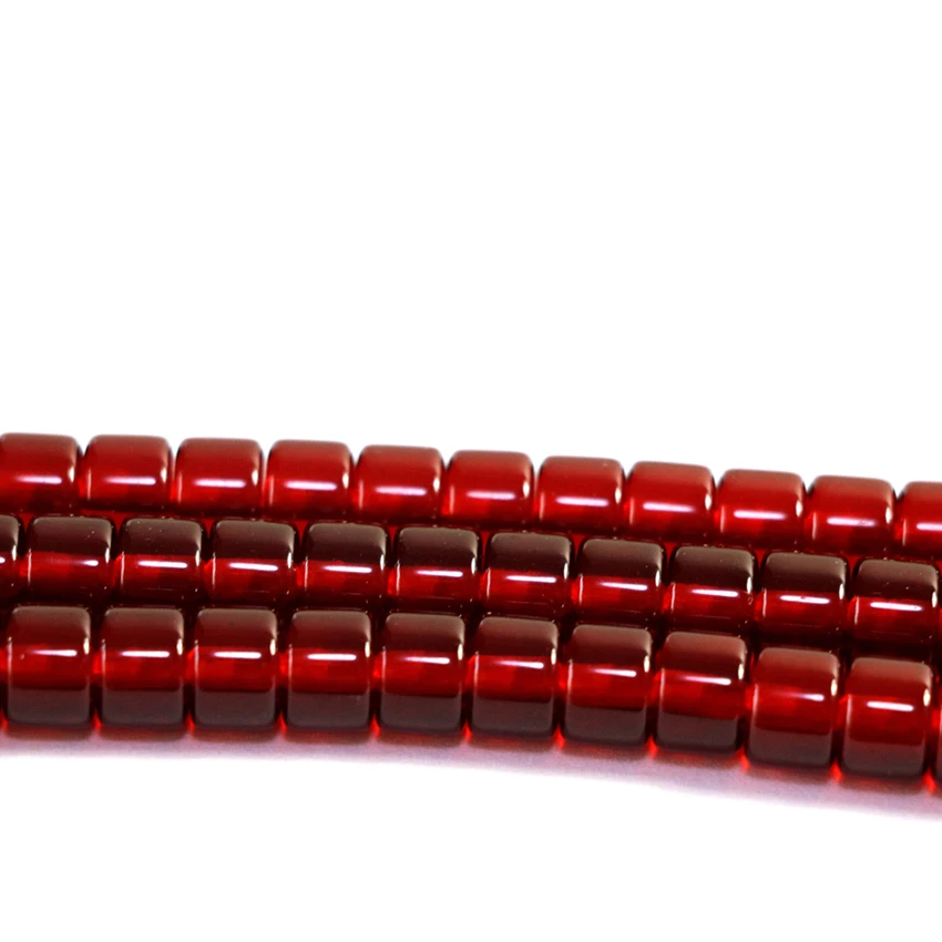 Dark red resin synthetic beeswax 4X7mm 5X8mm 7X10mm 12X9mm drum loose beads spacers accessories jewelry making 15inch B61