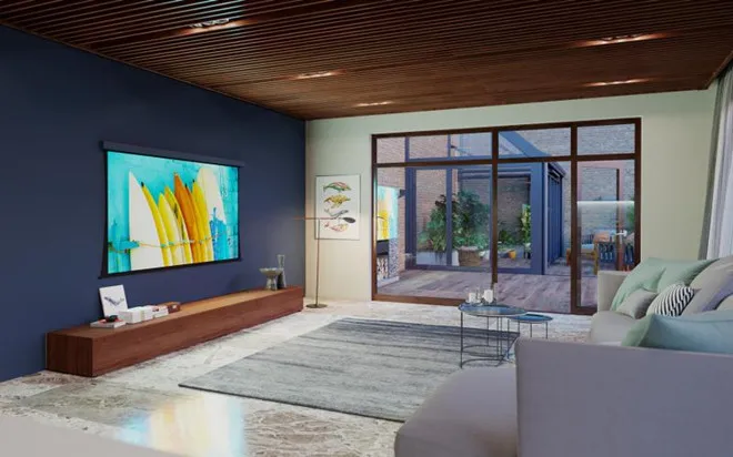 T2HALR- 16:9 Premium Umgebungs Licht Ablehnung Gespannt Bildschirme – Detail 19