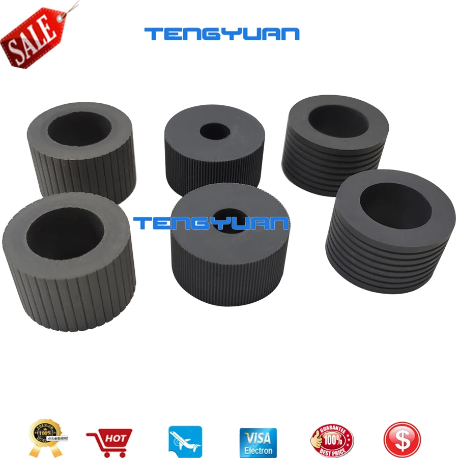 1X PA03575-K011 PA03575-K012 PA03575-K013 Pick Roller Set Brake Roller Separator Roller Tire Rubber for Fujitsu fi-6400 fi-6800