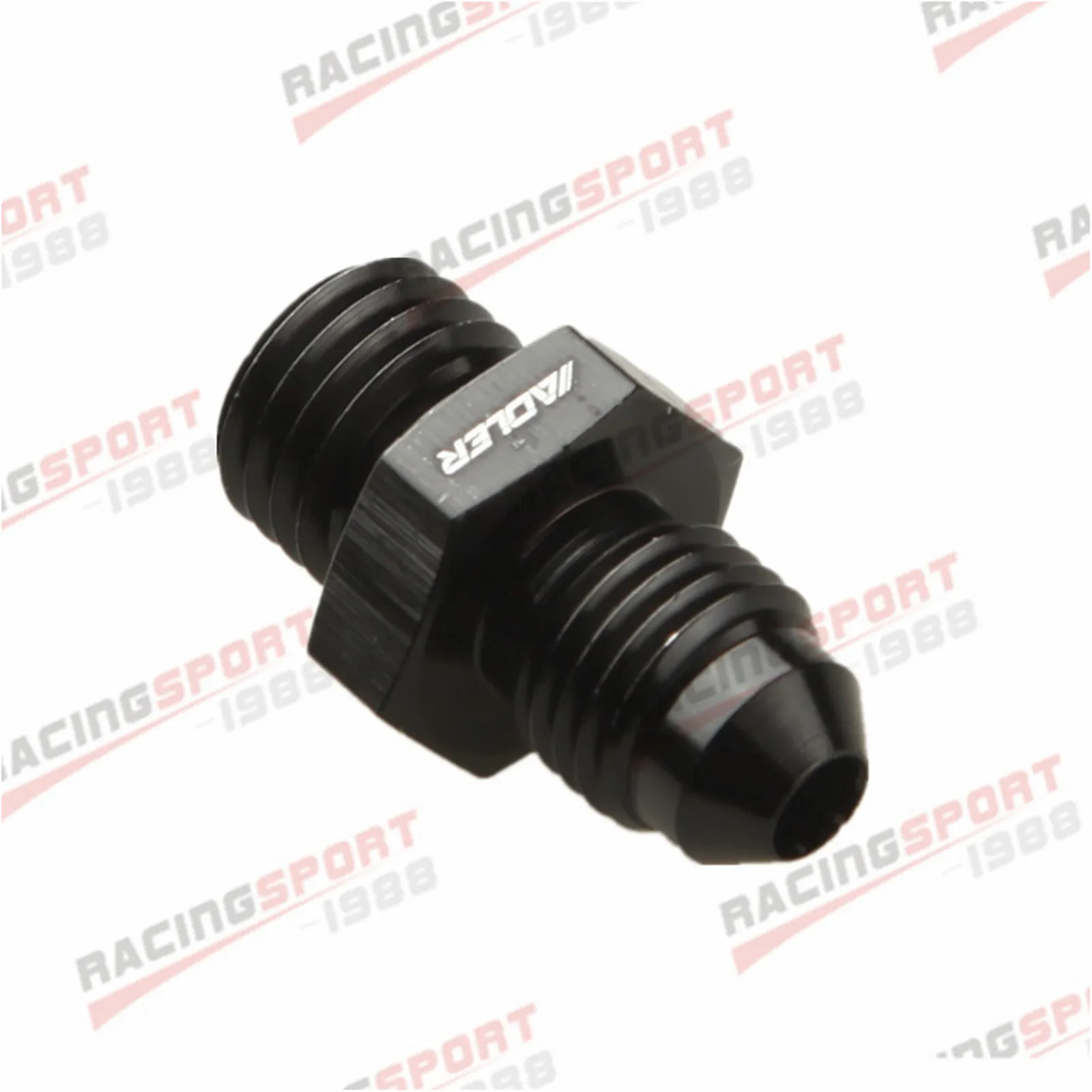 Straight -4AN 6AN 8AN 10AN 12AN Male Flare To Metric Fitting Adapter Aluminum Black