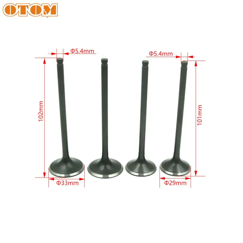 OTOM Motorcycle Engine Parts Intake & Exhaust Valve Stem Kit Mushroom Ding For Honda XR400R XR400 R XR 400R TRX400EX TRX400 EX