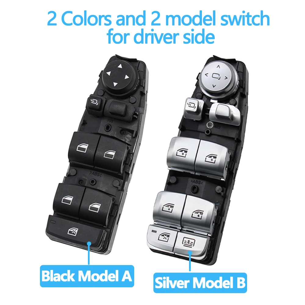 Electrical Power Chrome Master Window Switch Control Button Regulator For BMW 3 5 7 X3 X4 F30 F35 F25 F26 F07 F10 F18 F01 F02