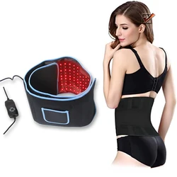 Corpo portátil emagrecimento cinto llt 660nm 850nm alívio da dor perda de gordura infravermelho vermelho led dispositivos de terapia de luz grandes almofadas laser lipo