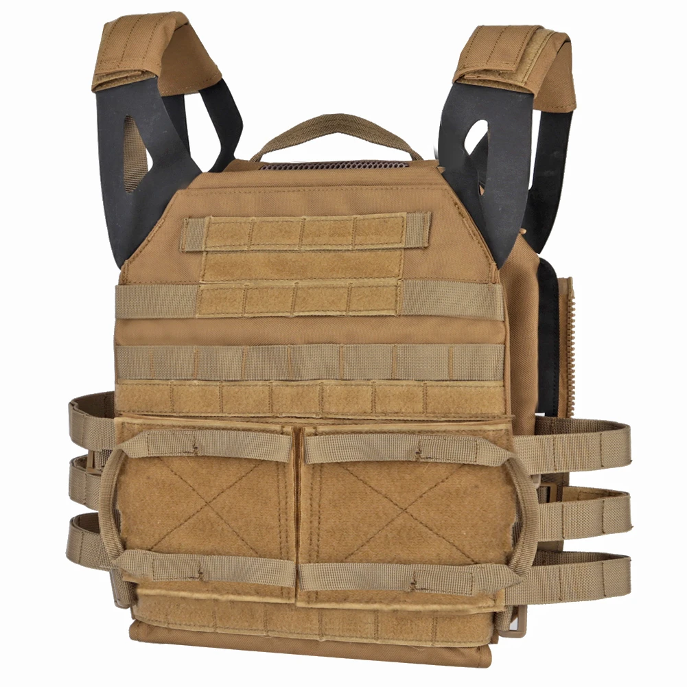 Tactical Airsoft Vest JPC 2.0 Lightweight Body Armor Combat Zip-on Panel Pouch Hunting Molle Accessories Nylon Paintball ONE SET