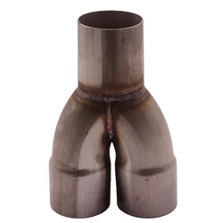2-1 Exhaust Merge Collector Stainless Steel Dual 2.5