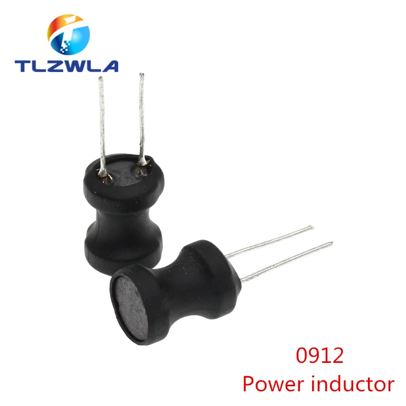 10pcs 0912 9*12mm I-shape Power Inductor Inductance Copper Coil 6.8 22 33 47 68 100 150 220 330 470 uH 1 2.2 3.3 4.7 10 mH