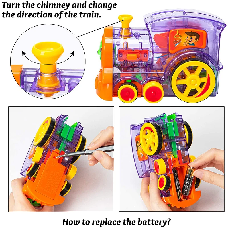 Domino lokomotywa dzieci 103 sztuk bloki zestaw modeli kolorowe budowanie gry kreatywne edukacyjne DIY zabawki prezent dla dzieci