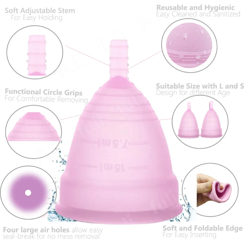 Women Menstrual Cup Sterilizer Foldable Sterilizing Silicone Cup Feminine Hygiene Lady Cup Sterilizer For Menstrual Period