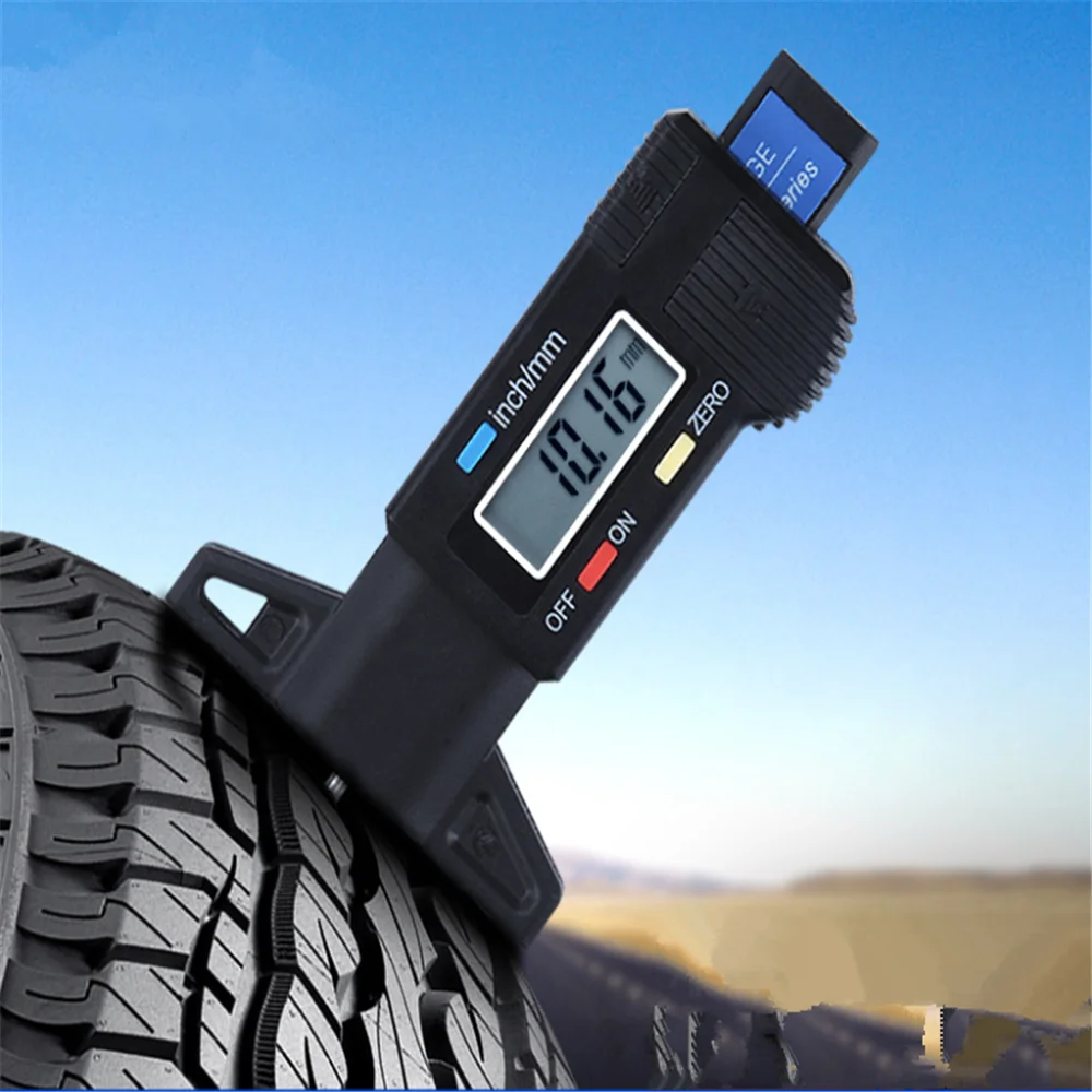 Digital Car Tyre Tread Depth Gauge Meter for Toyota Corolla Yaris Tundra Tacoma RAV4 Aygo Avalon Auris