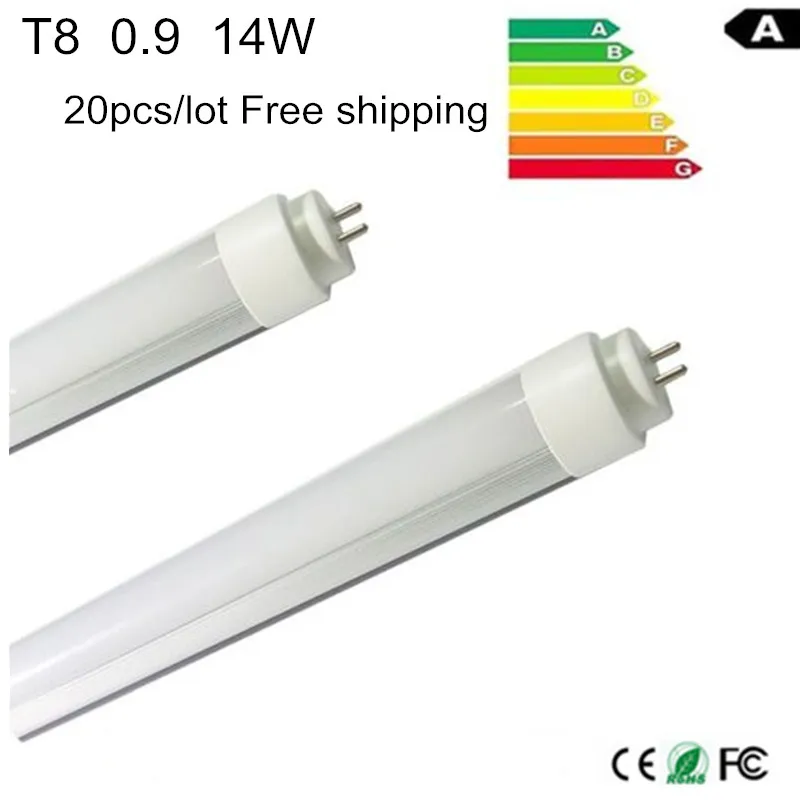 

20pcs/lot Led Tube 14Watt LED Indoor T8 900mm G13 3Ft AC85-265V Free shipping