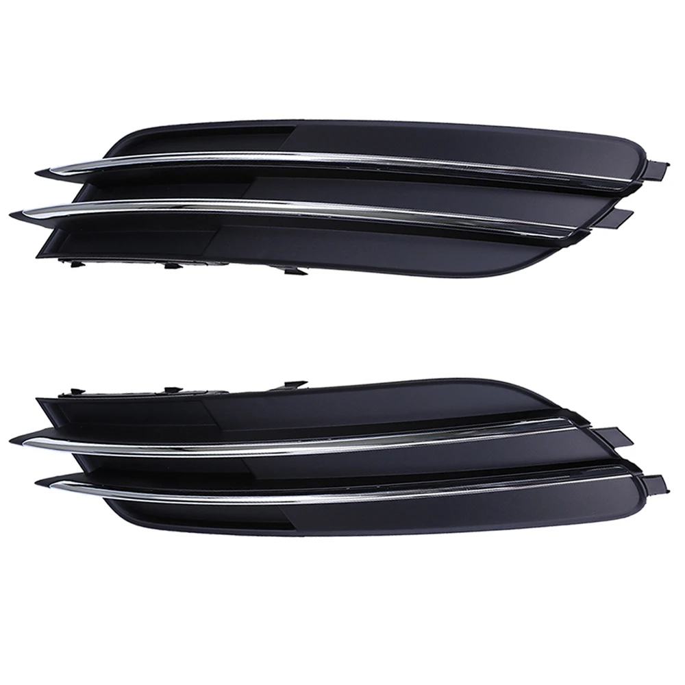 Car Sticker Styling Detector Abs Cover Trim Front Head Fog Light Lamp Frame for Audi A6/A6L C7 2013-2015