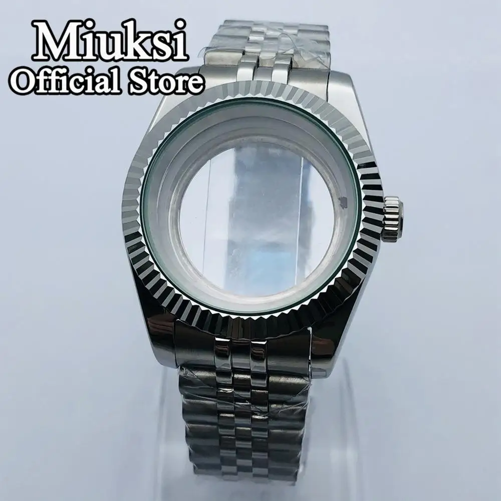 Miuksi 36mm/40mm sapphire glass watch case fit NH35 NH36 ETA2824 2836 Mingzhu DG2813 3804 Miyota 8205 8215 PT5000 movement