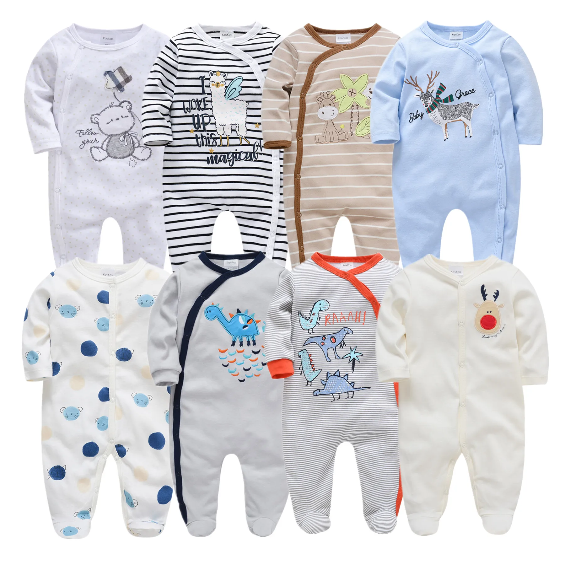 

Toddler Baby Boys Rompers Roupas Bebe De Cartoon 100%Cotton Newborn Baby Girls Body Suit Baby Pajama Kids Jumpsuit Onesies