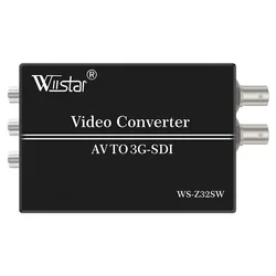 Wiistar AV RCA do SDI konwerter CVBS na SD-SDI/HD-SDI/3G-SDI konwerter wideo do telewizora HDTV kamery