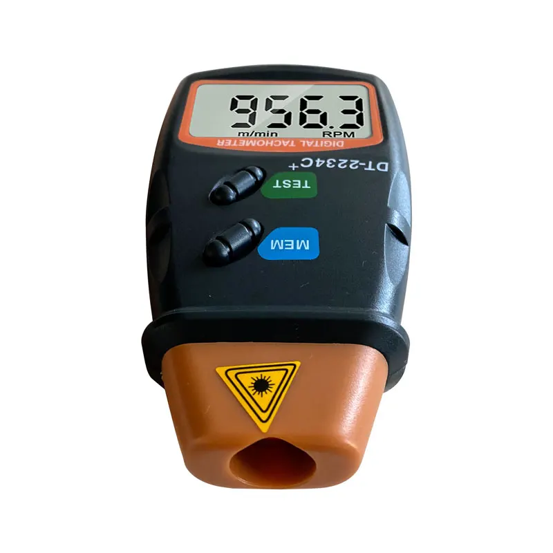 Laser Tachometer Non Contact Laser Photo Tachometer Digital RPM Tach Digital Speedometer Speed Gauge Tester Meter Engine